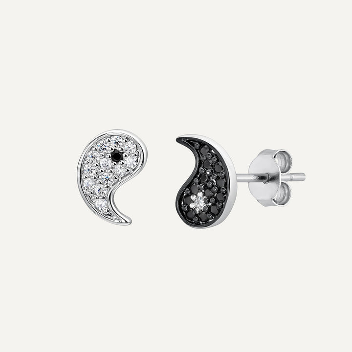 ASIMMETRISCHE YIN-YANG OORBELLEN
