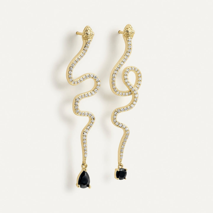 PENDIENTES ASIMÉTRICOS PITHÓN NOIRE