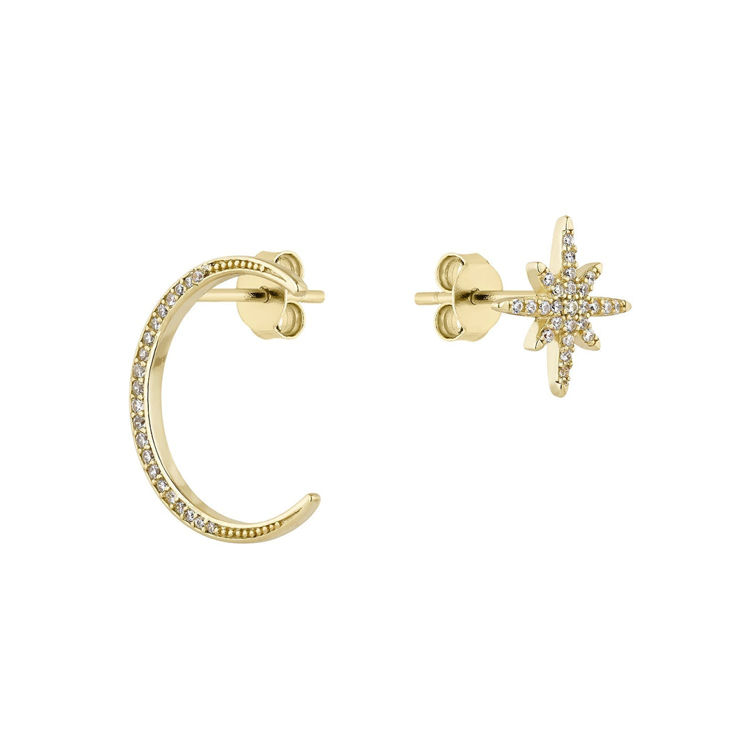 PENDIENTES ASIMÉTRICOS TO THE MOON &amp; BACK
