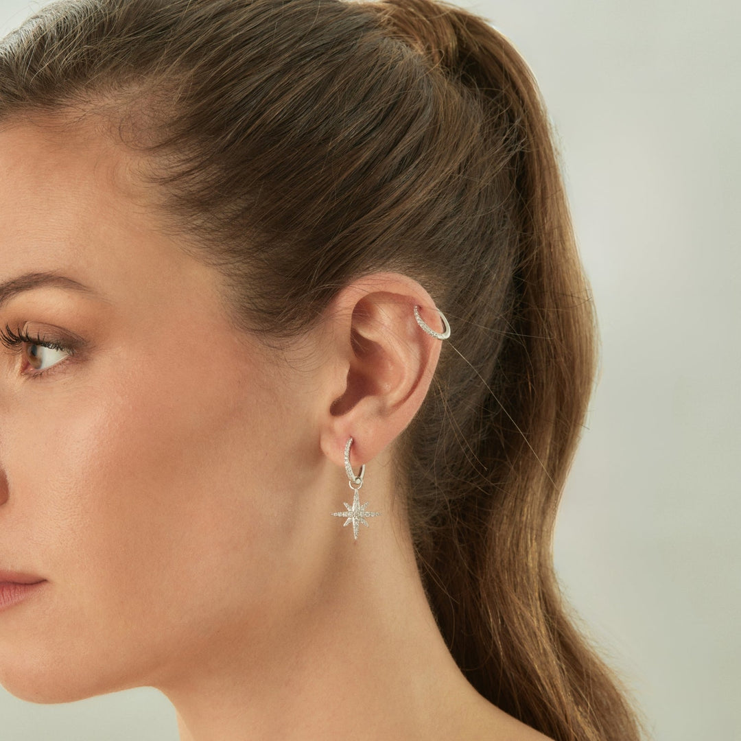 ASYMMETRISCHE OORRINGEN ZILVER NURU