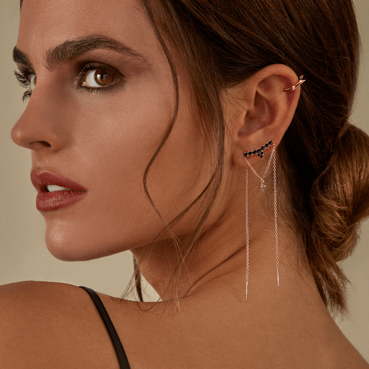 PENDIENTE DOBLE BRIGHT NIGHT - Blissou Jewelry