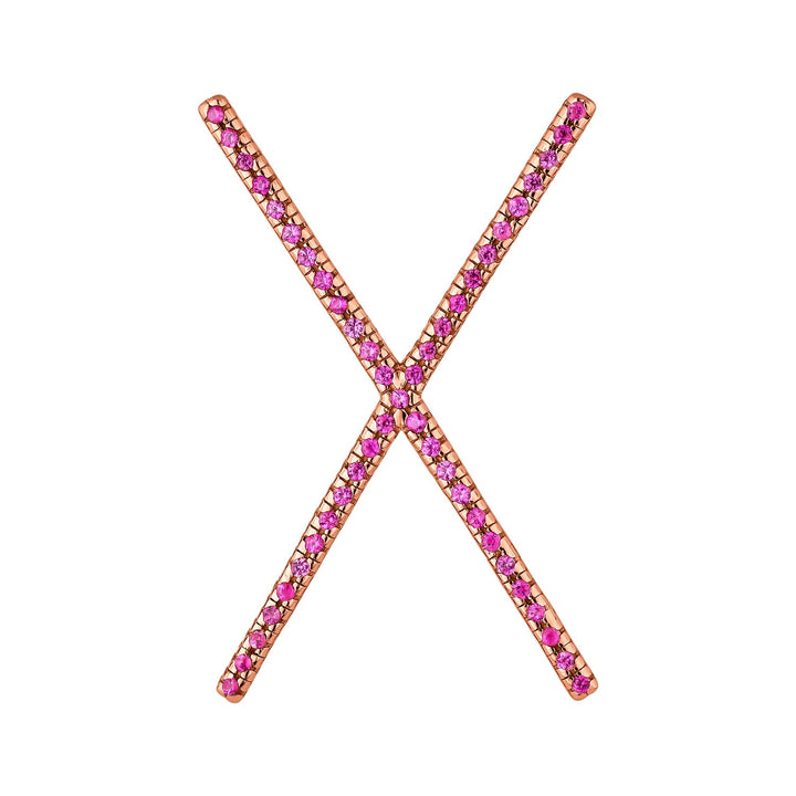 PENDIENTE PIERCING ORO ROSA XXL XA