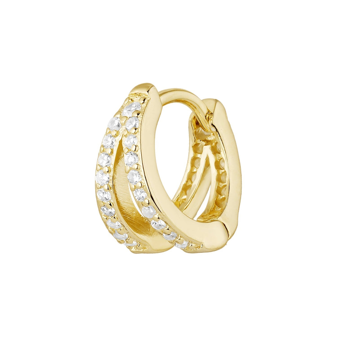 PENDIENTE PIERCING ARO ORO AMARILLO MAGNOLIA