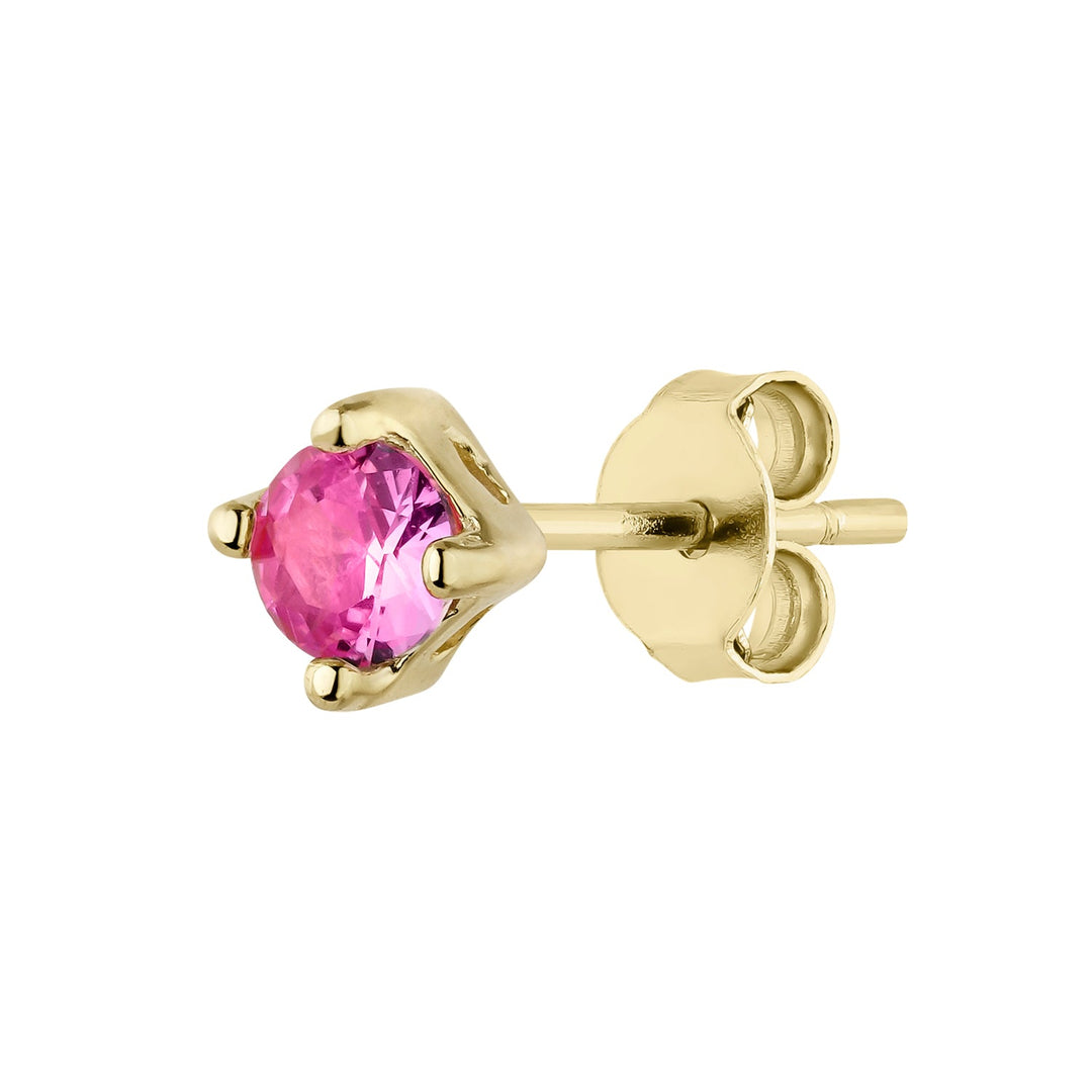 Piercing-Ohrring Gelbgold Korund Luz