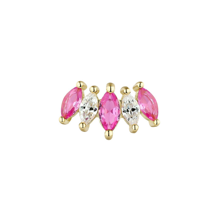 ORECCHINO PIERCING ORO GIALLO LILI