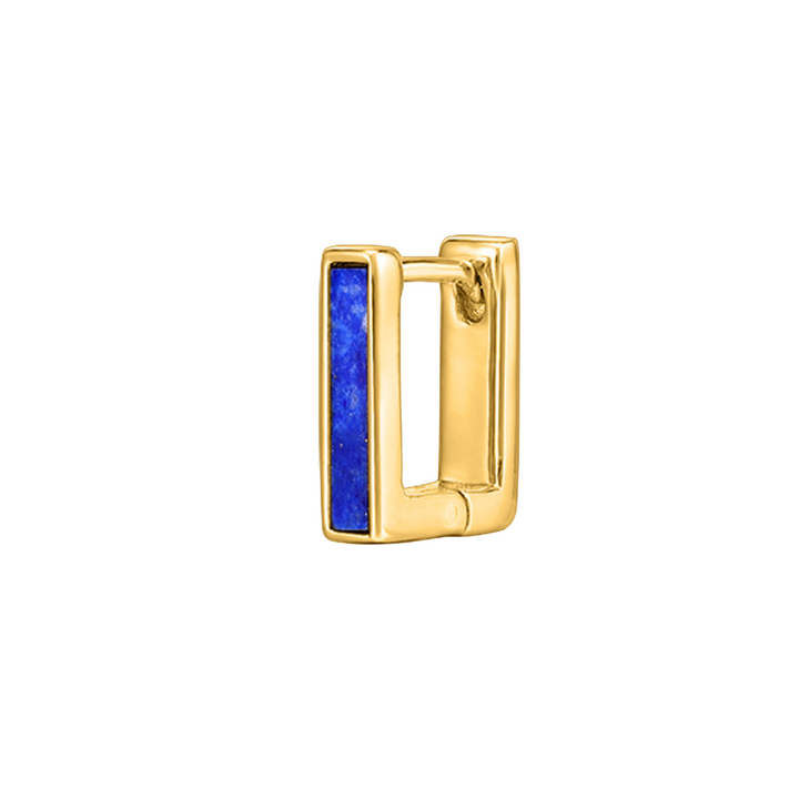 LAPIS LAZULI CEYLON HOOP PIERCING EARRING