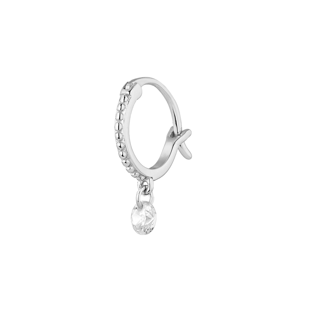 CHIC-W SILVER HOOP PIERCING EARRING
