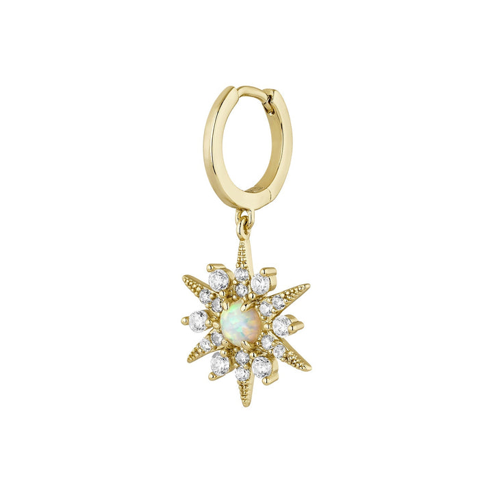 BRINCO PIERCING ARGOLA OPAL-STAR