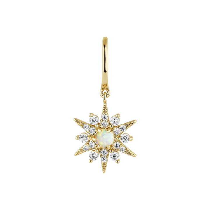 BRINCO PIERCING ARGOLA OPAL-STAR