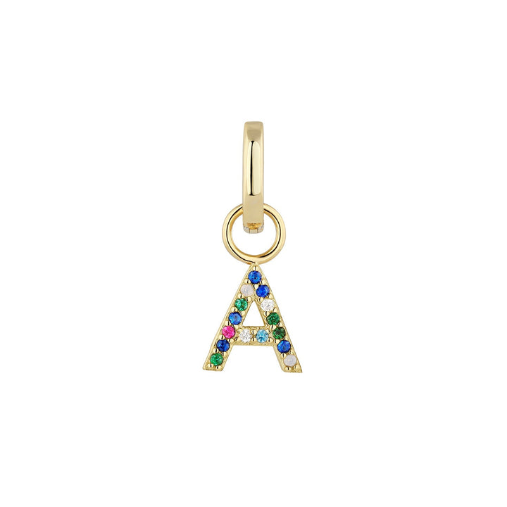 PENDIENTE PIERCING ARO GOLD ALPHABET A