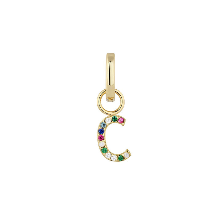 GOUDEN OORRING ALFABET C