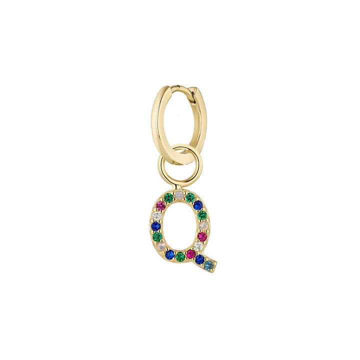 PIERCING OORRING GOUD ALFABET Q