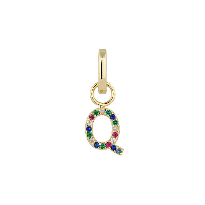 PIERCING OORRING GOUD ALFABET Q