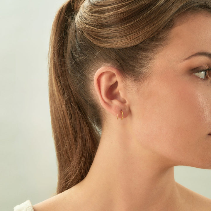 Ohrring Piercing Ring Double Twist  