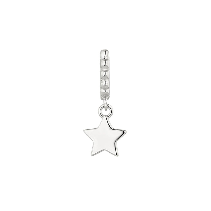 ZILVEREN PIERCING OORBEL STER