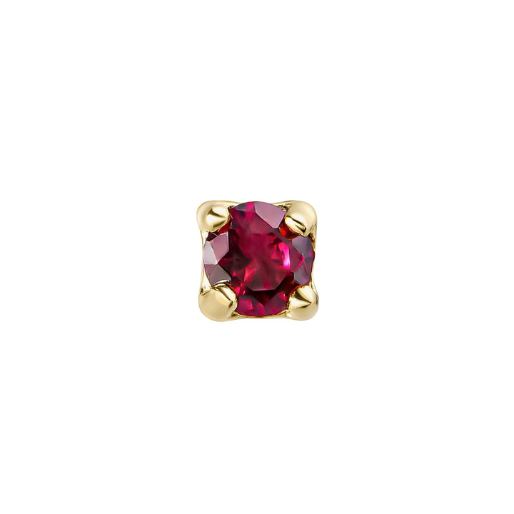 BRINCO PIERCING OURO AMARELO GRANADA LUZ