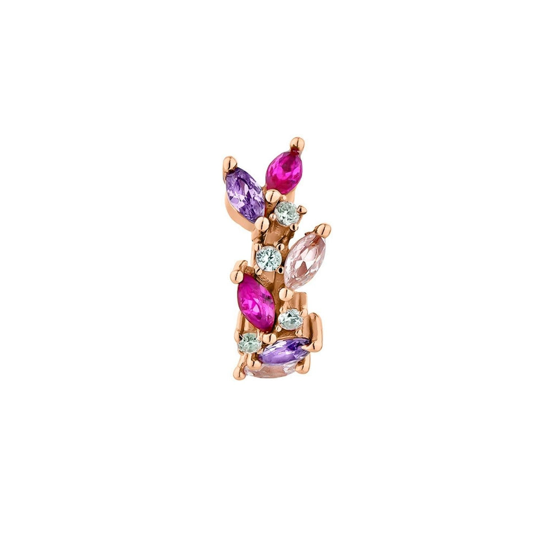 Ohrring Piercing Ring Roségold Laurier  