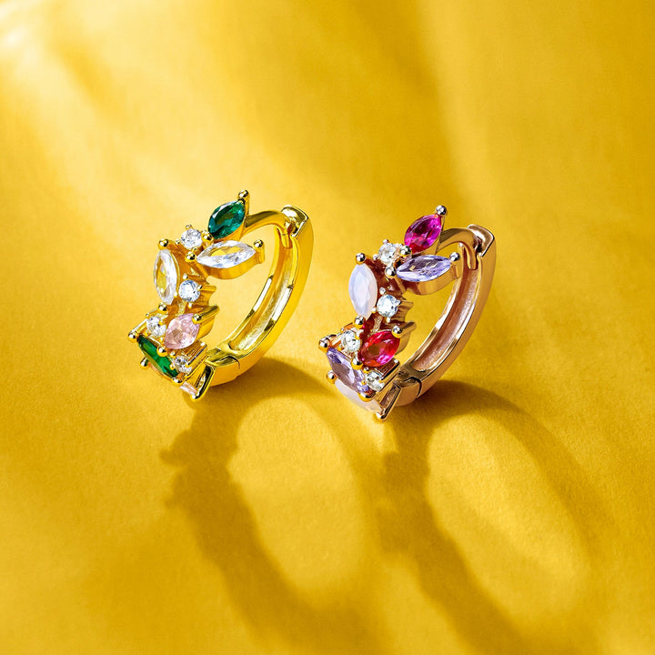 Ohrring Piercing Ring Roségold Laurier  