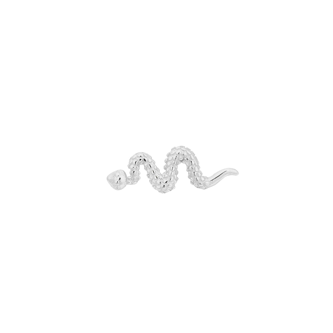 PETIT SNAKE-TRAGUS SILVER PIERCING EARRING