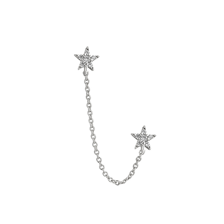 BRINCO PIERCING MÚLTIPLO DE PRATA STELLAR COUPLE