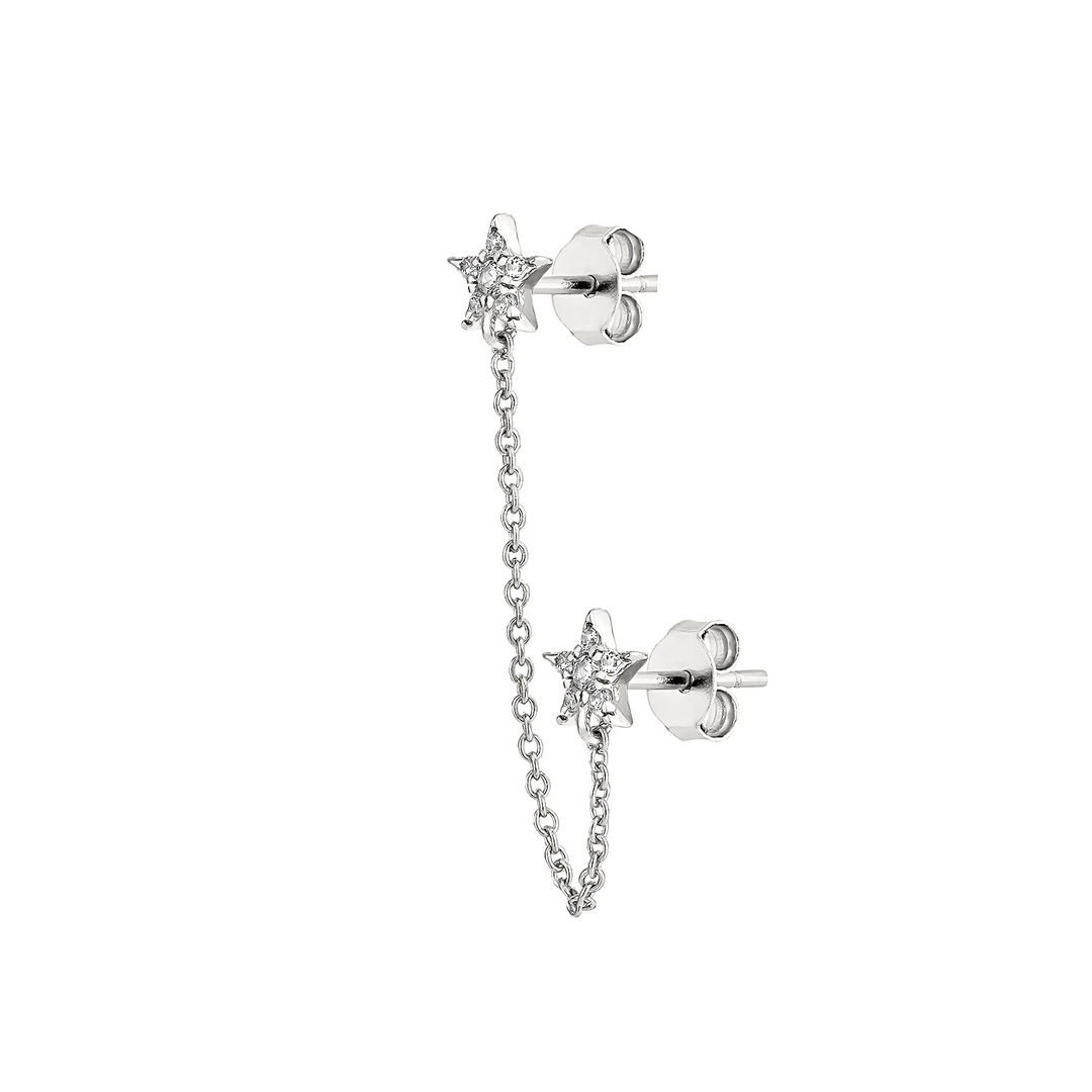 BRINCO PIERCING MÚLTIPLO DE PRATA STELLAR COUPLE