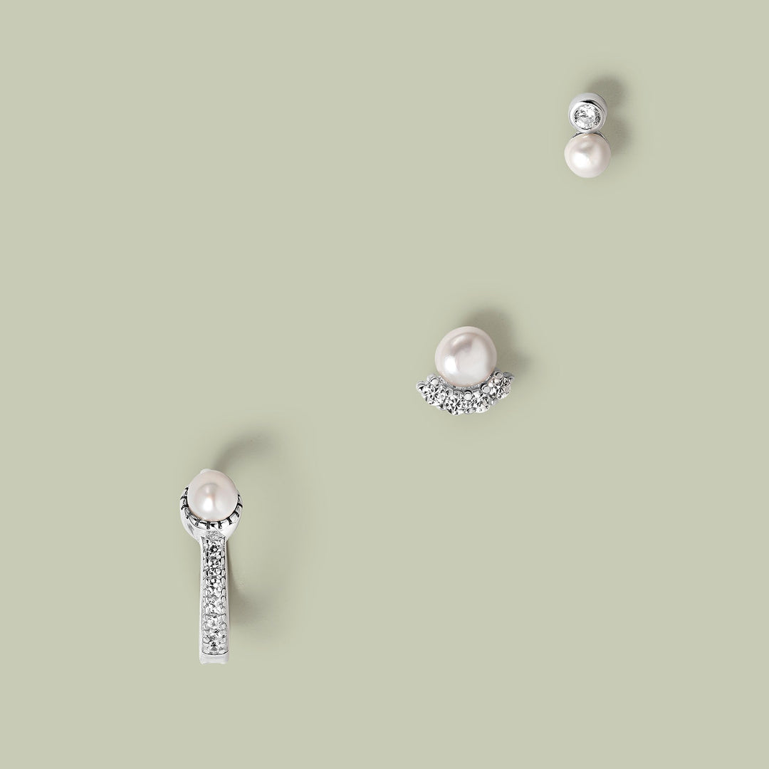 ORECCHINO PIERCING IN ARGENTO TAHITI