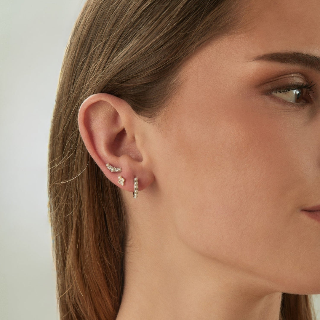 ORECCHINO PIERCING IN ARGENTO MAIAO