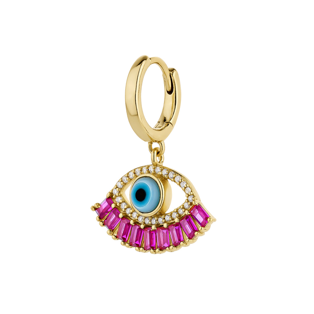 BRINCOS PIERCING ARGOLA GREEK EVILEYE