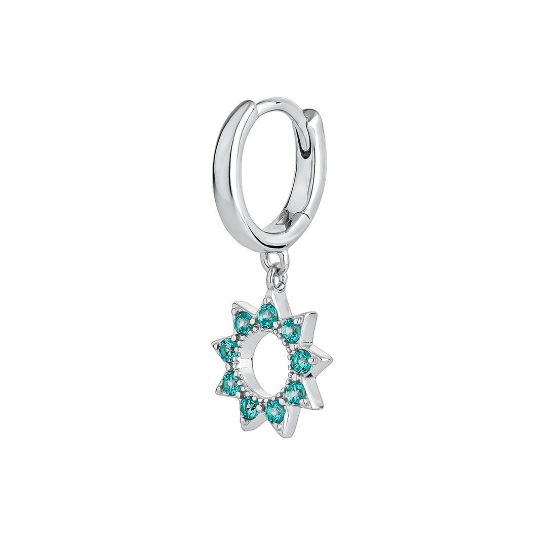 ORECCHINO PIERCING CERCHIO SKY BLUE