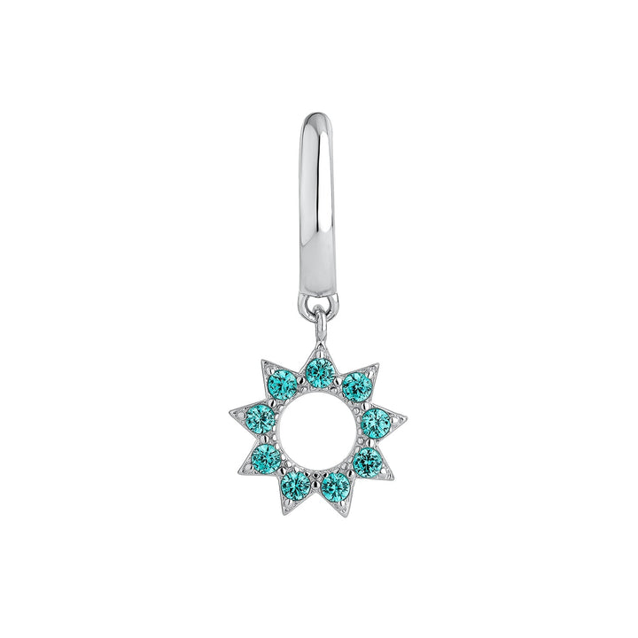 ORECCHINO PIERCING CERCHIO SKY BLUE