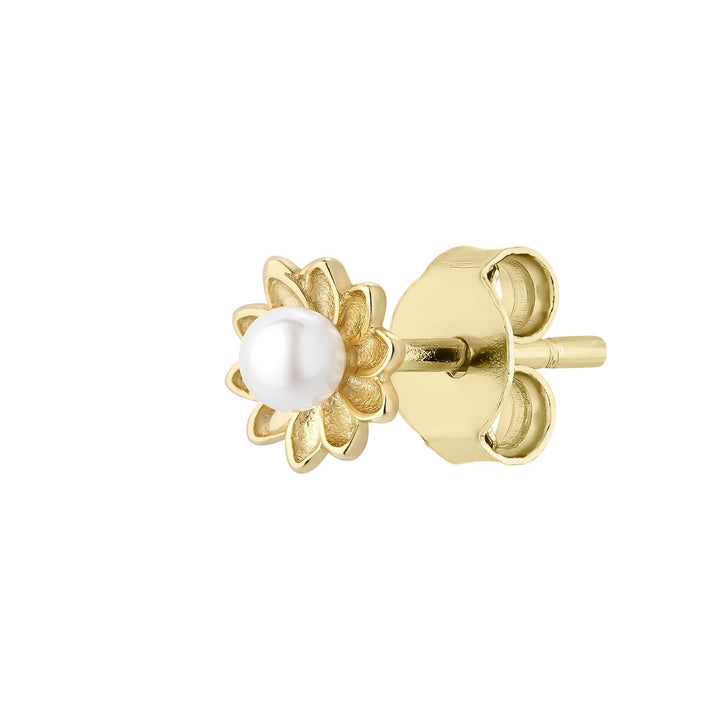FLOWER-PEARL PIERCING-Ohrring