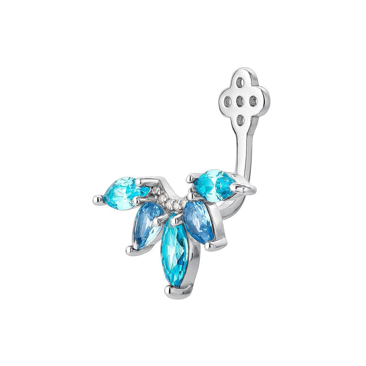 ORECCHINO EAR JACKET IN ARGENTO LONDON BLUES
