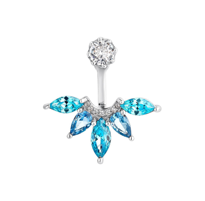 ORECCHINO EAR JACKET IN ARGENTO LONDON BLUES