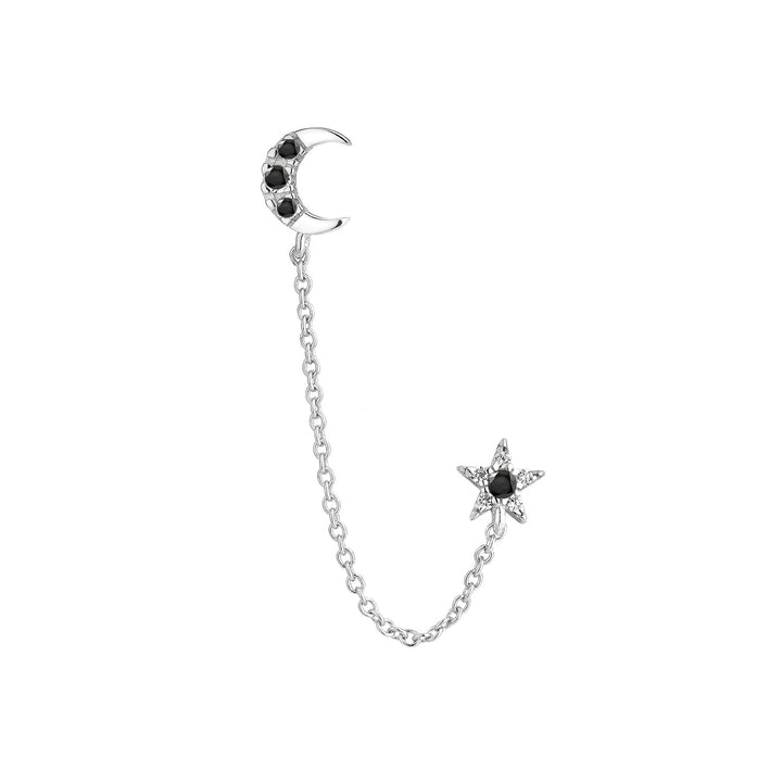 MEHRFACHER PIERCING OHRRING AUS SILBER ESPINELAS ECLIPSE