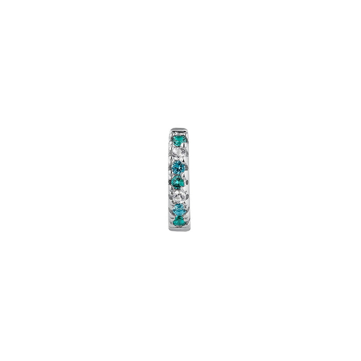 BRINCO PIERCING ARO DE PRATA BRANCO SOPHIE