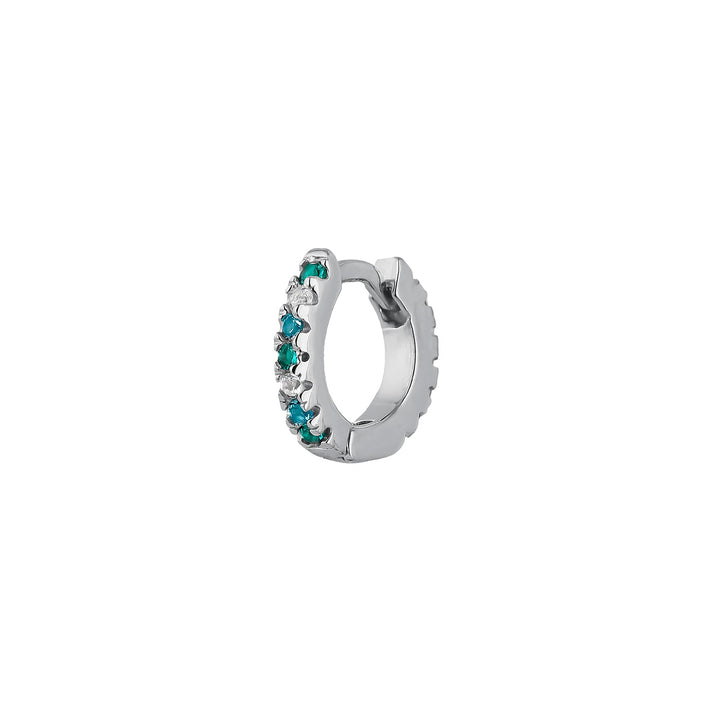 BRINCO PIERCING ARO DE PRATA BRANCO SOPHIE
