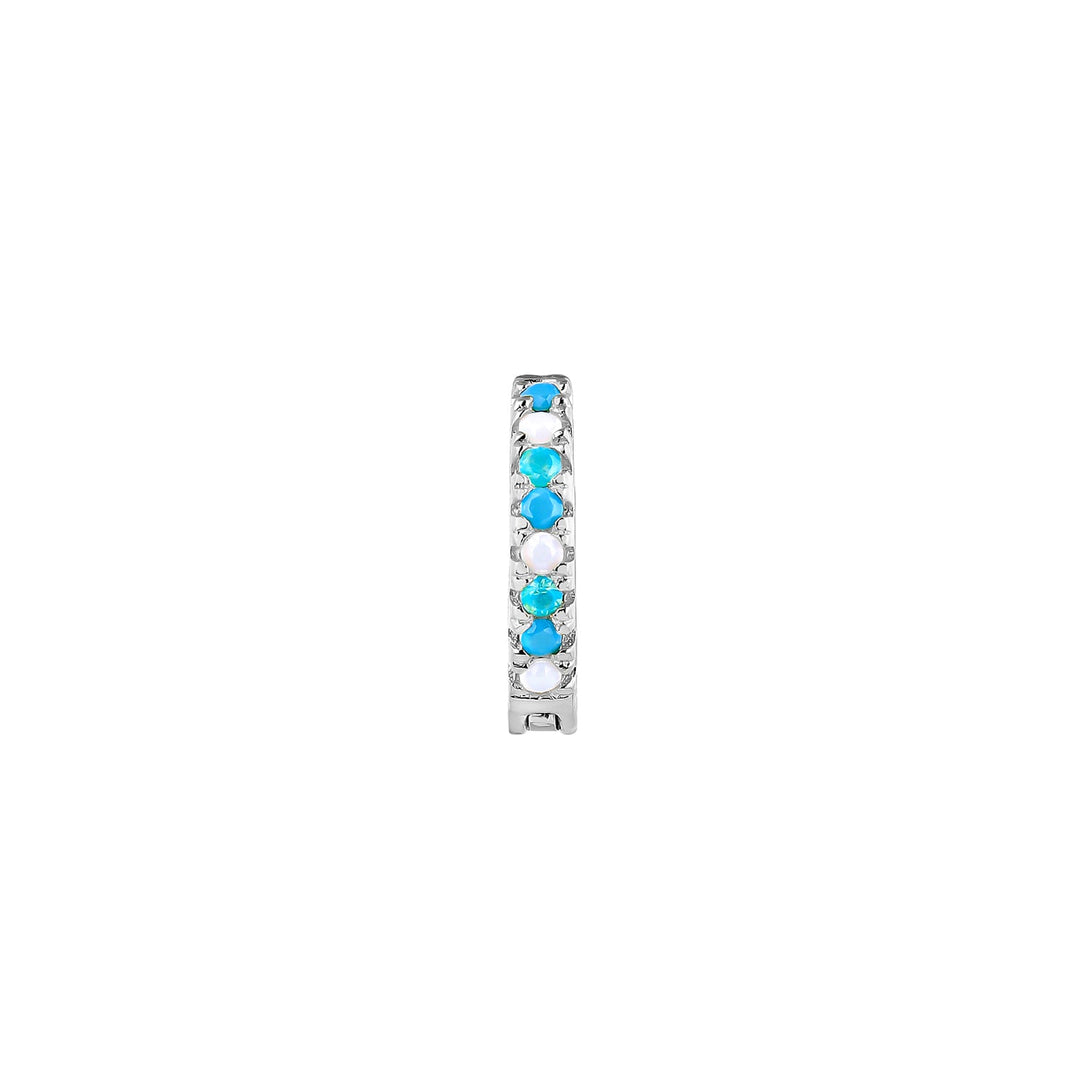 BRINCO PIERCING ARO DE PRATA OPALO SOPHIE