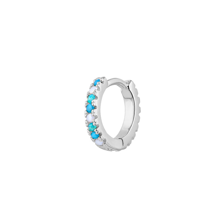 BRINCO PIERCING ARO DE PRATA OPALO SOPHIE