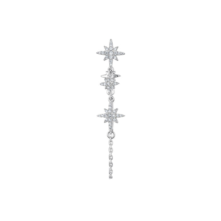 PENDIENTE PIERCING DE PLATA CASIOPEA