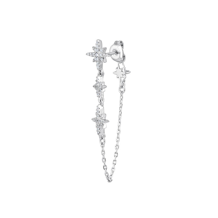 PENDIENTE PIERCING DE PLATA CASIOPEA