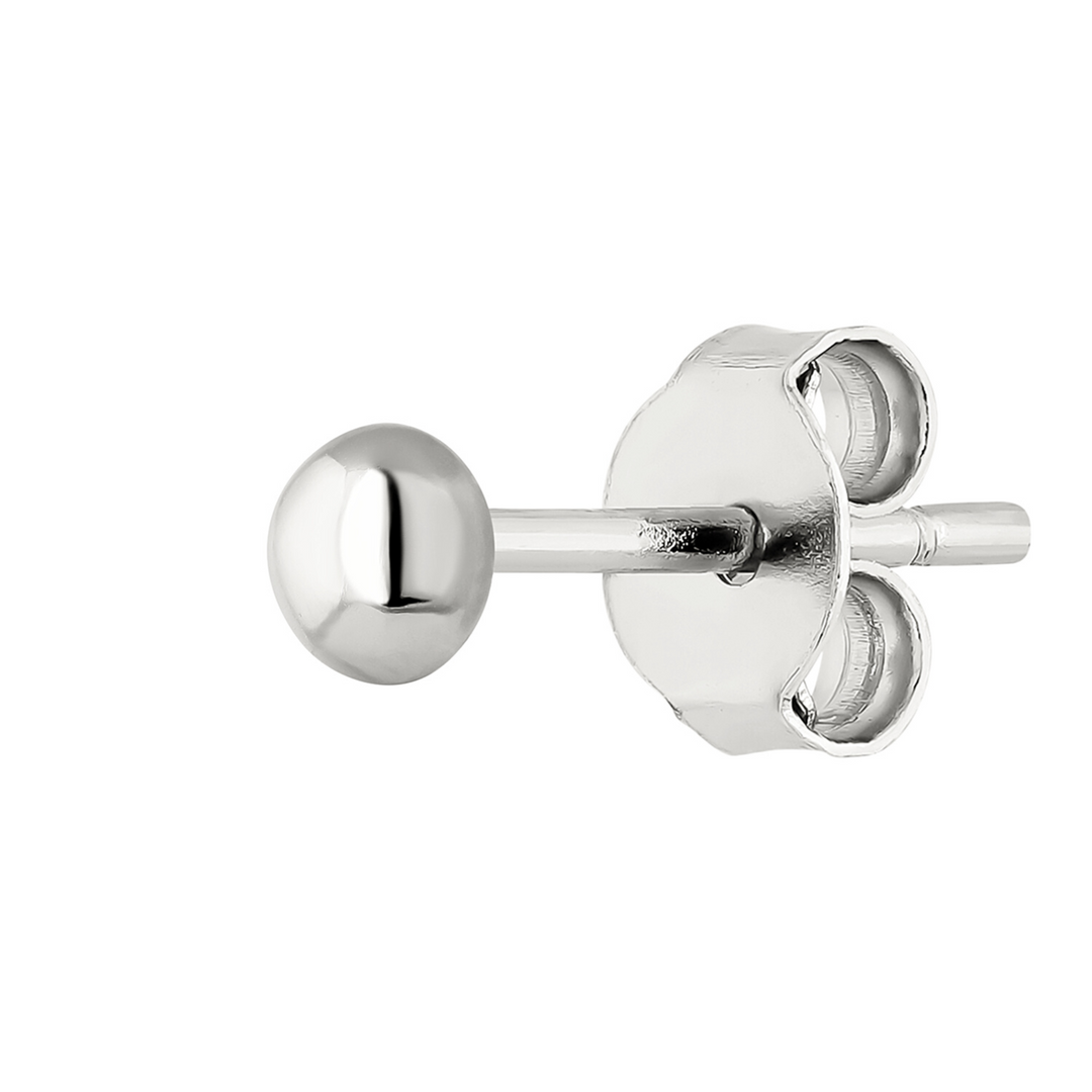 BRINCO PIERCING DE PRATA POMPOM