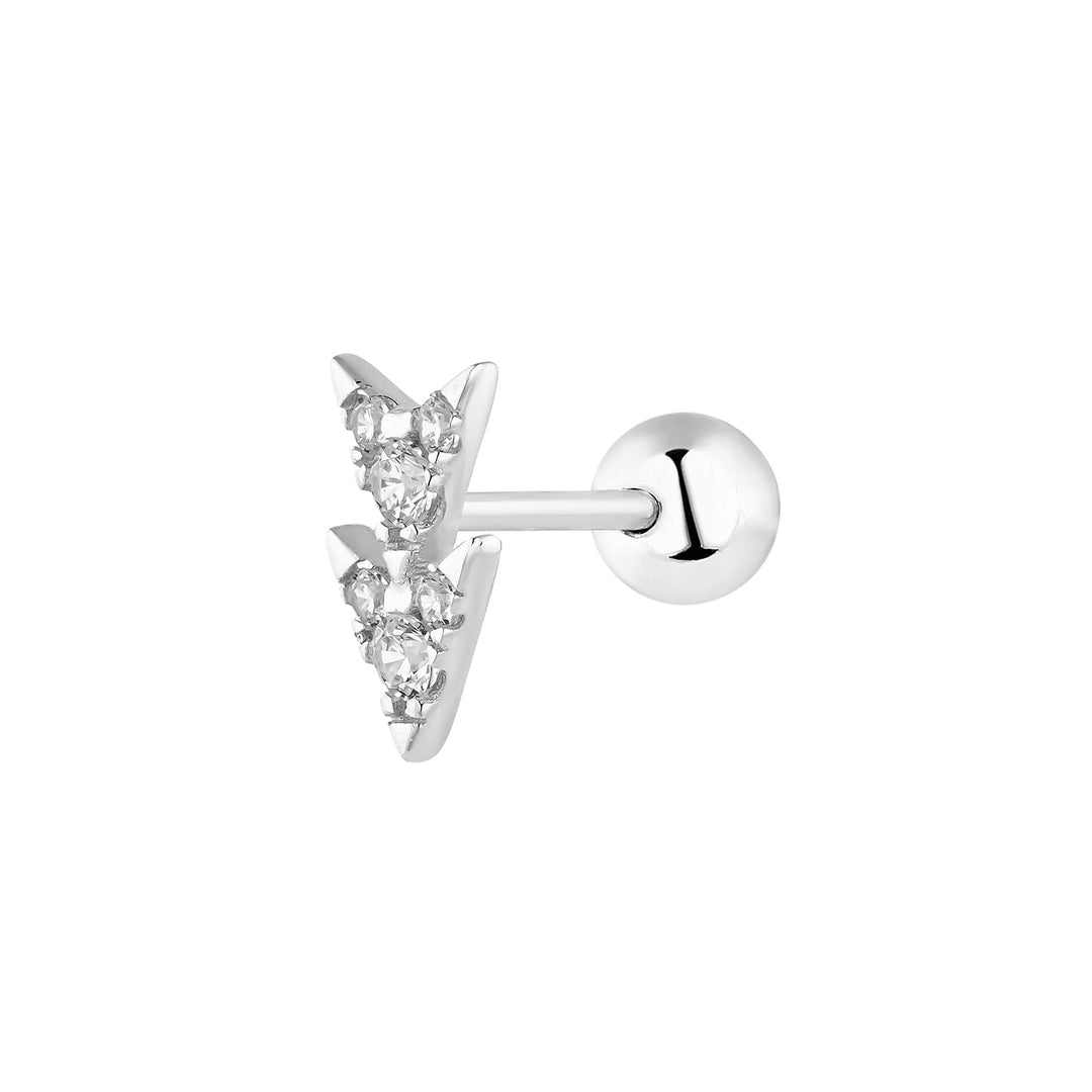 PENDIENTE PIERCING DE PLATA SURU
