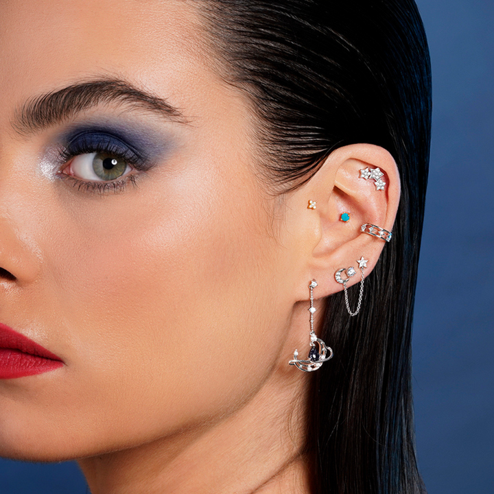 ORECCHINO PIERCING IN ARGENTO CANDY ORBIT
