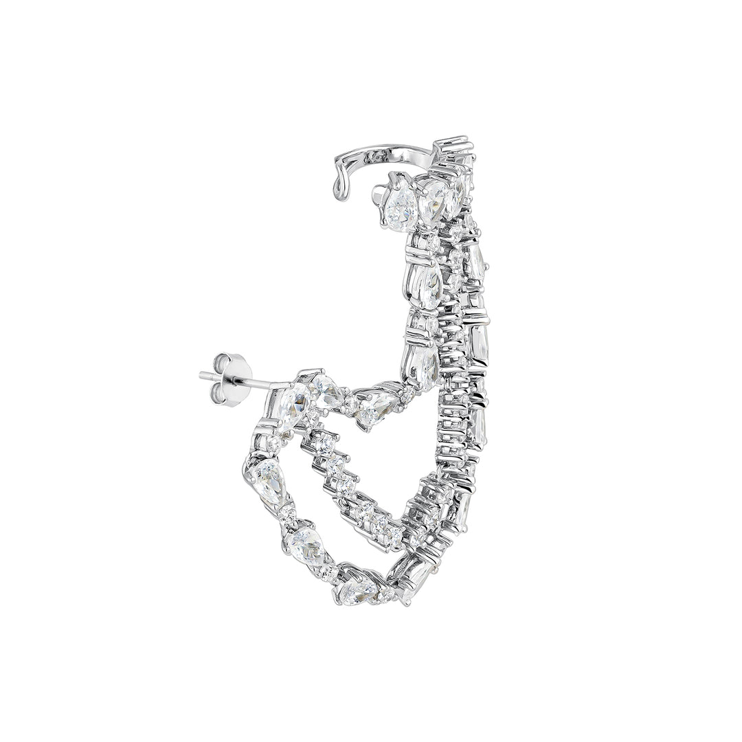 PENDIENTE PIERCING MÚLTIPLE DE PLATA KYOMI