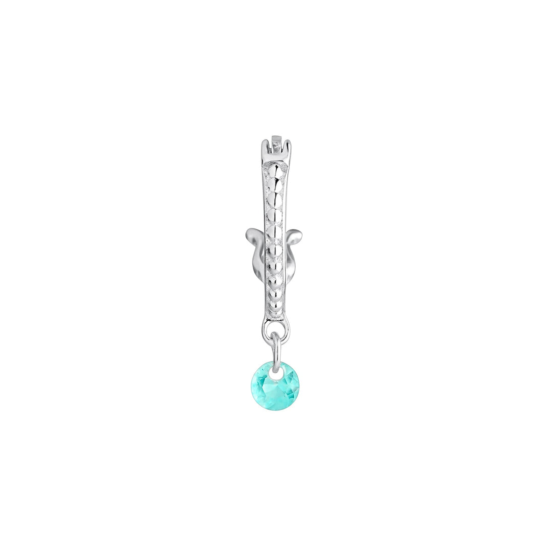 ORECCHINO PIERCING CERCHIO IN ARGENTO PARAIBA CHIC-W