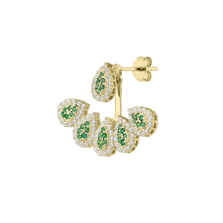 EAR JACKET OURO AMARELO ZOA