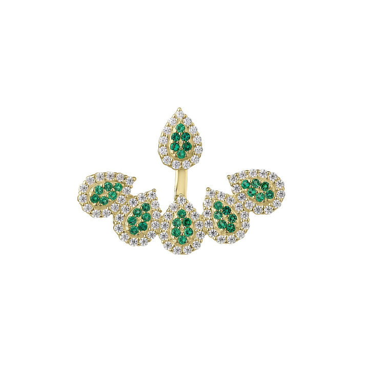 EAR JACKET OURO AMARELO ZOA