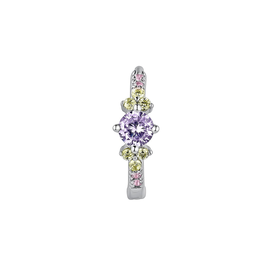 PIERCING OHRSCHMUCK LILA SILBERRING KEILA