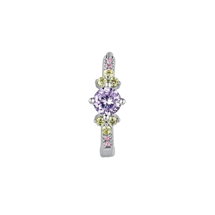 PIERCING OHRSCHMUCK LILA SILBERRING KEILA