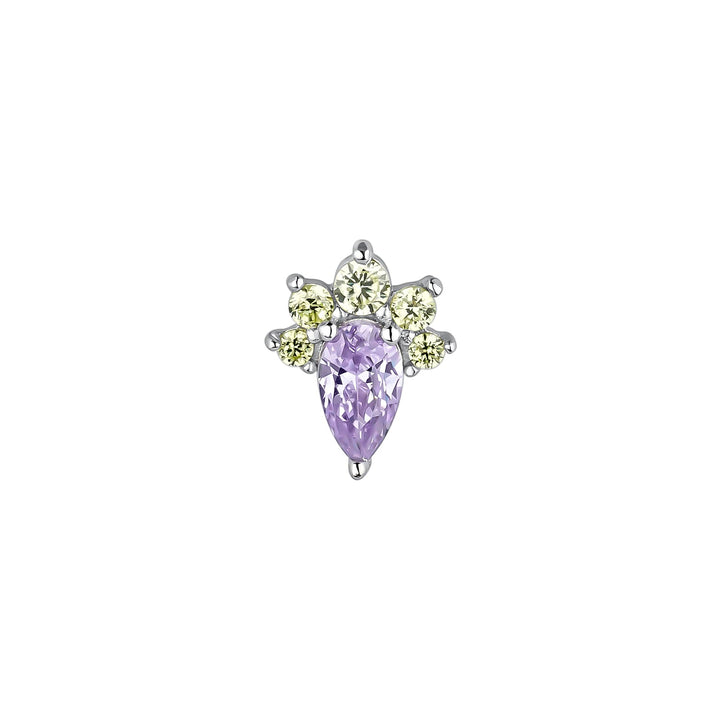 ORECCHINO PIERCING IN ARGENTO LILLA LOIDA